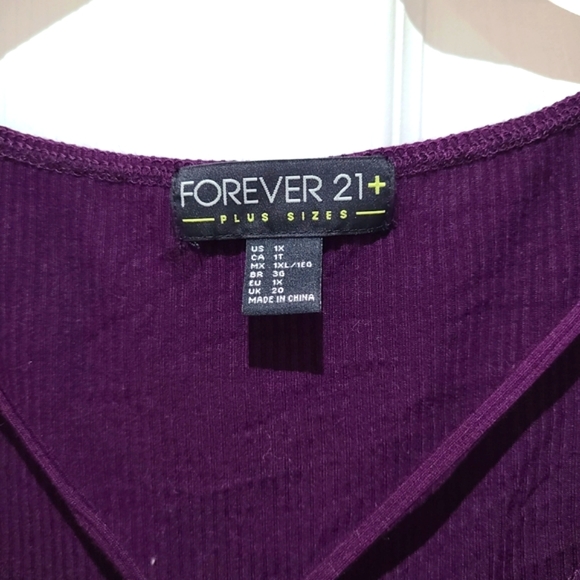 Forever 21 Plus Key hole Bodysuit SIZE 1X - Picture 3 of 4
